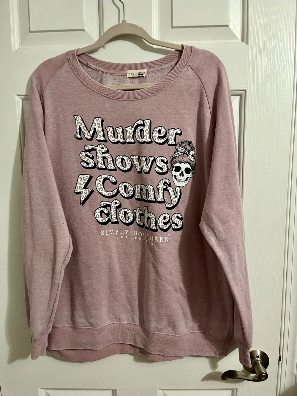 Simply Southern Mauve Graphic Crewneck Sweatshirt